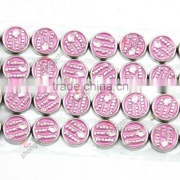 Alloy Follow your dream memory words charms for lockets gifts (MCG51103)