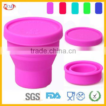 Alibaba Gold Supplier Hot Sale Cup Shape Silicone Ice Tray With Collaspsivble Design