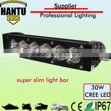 auto led light bar 30w slim light bar 9.5 inch led headlight for offroad