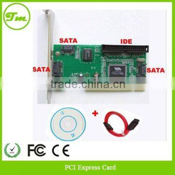 3 Port SATA +1 IDE PCI Controller RAID Card w/SATA cable