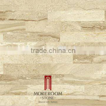 Italy Cupertino Beige marble laminated marble tiles puzzle pattern wall decor