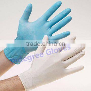 Dental vinyl gloves Blue color