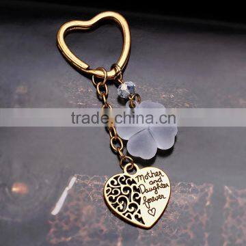 In Stock Charm Key Chain Mother and Daughter Forever Love Heart Keychain Keyring For Gift photo-3