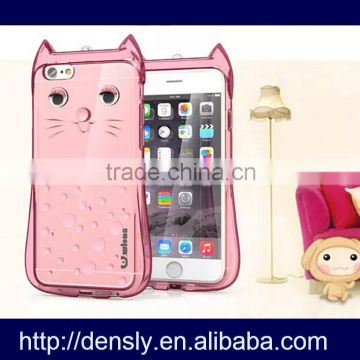 Beautiful mobile phone back cover case for iPhone 5 5s, cartoon cat tpu mobile phone case for iphone 5