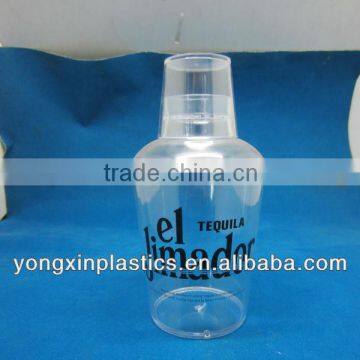 plastic wine shaker bottle 350ml for bar