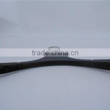 HEAD15 Inch Plastic Hanger Cheap in Blackr and Square Hook for Garment Wholesale photo-4