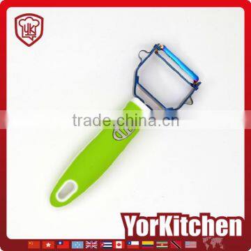 New Design TPR Handle Hot sale popular stainless steel titanize carrot peeler