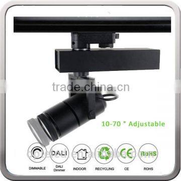 All in one muti bean angle 15W 20w 30W LED Track Spot Light with Adjustable Beam Angle 10deg~70deg