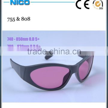 755nm and 808nm laser safety glasses for Alaxandrite and Diode Laser protection