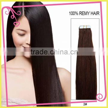 machine made remy double drawn tape in hair extentions