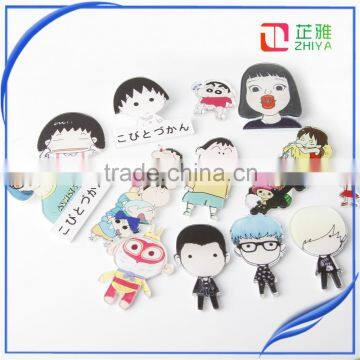 2016 New Fashion Cute Harajuku Badge Acrylic Brooches Pins Jewelry Accessories Cartoon Figure