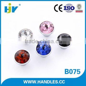 China factory high quality ornate red glass crystal door knobs