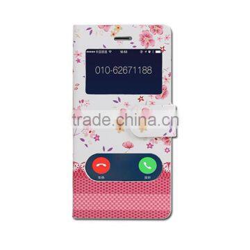 Factory price!!hot selling PU leather flip case flip cover for iphone5