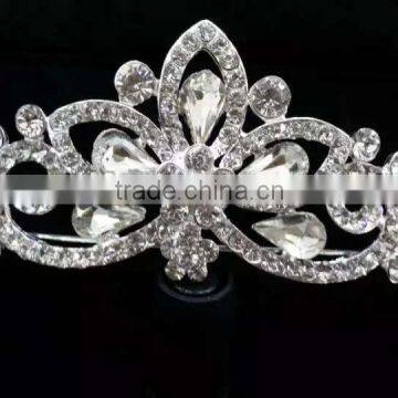 Wedding crown,crystal pearl bridal tiaras