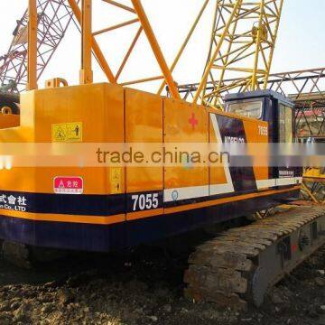 Kobelco crawler crane 55 ton for sale, crawler crane 7055