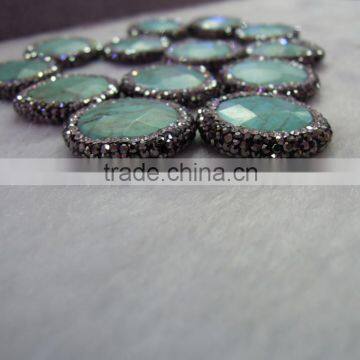 Green Turquoise With High Quality Rhinestone Pendant in Different Shape photo-4