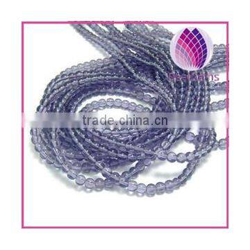 Colorful 4mm round glass pony beads