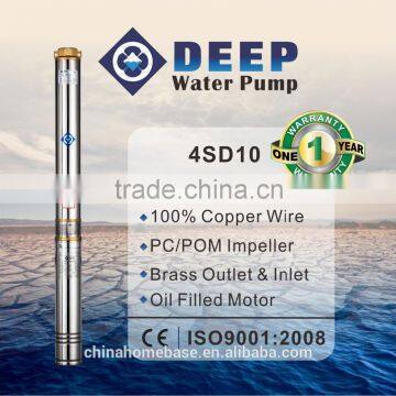 4SD10 series 5hp electric water pump capacity