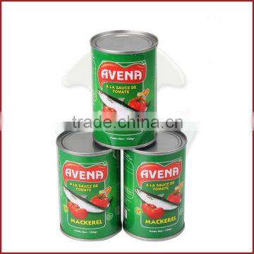 canned fish mackerel in tomato sauce 155gX50tins