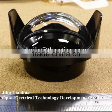 optical glass large dome lens,underwater camera housing,