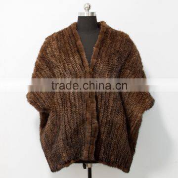 new arrival knitted natural mink fur vest for women MK22