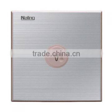 Fan Dimmer 300W Brushed stainless steel electrical wall switch from factory