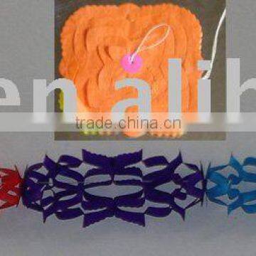 flower paper garland