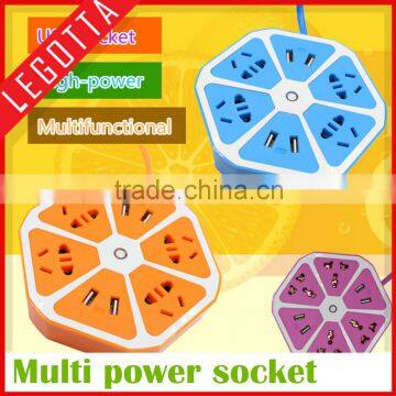 China suppliers wholesale multifunctional usb power socket with 4 USB outlet