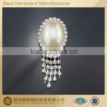 beautiful fashion rhinestone pearl brooch wedding