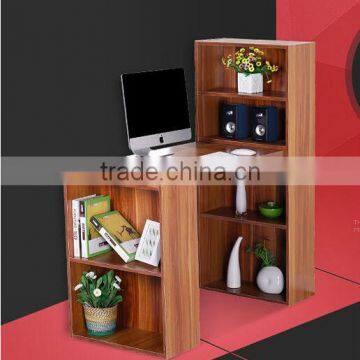 Simple Wooden Horse Like Computer Desk With Bookcase photo-4