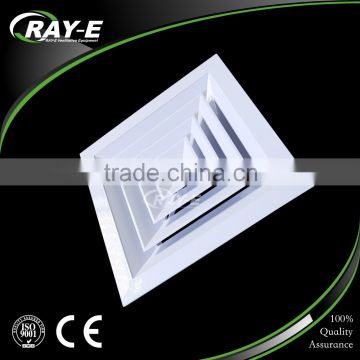 aluminum air conditioner louver vent 4 way ceiling square air diffuser with air damper