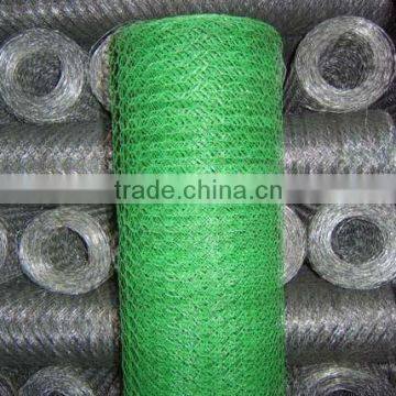 1" pvc coated chicken wire netting poly coated wire netting