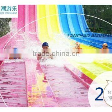 Large Colorful Fiberglass Water Slides Water Park Riders for Water Park Equipment