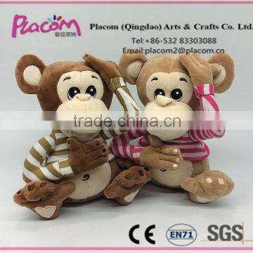 Best selling Creative Cute Kid toys and gifts Wholesale Customize Cheap plush toy Monkey