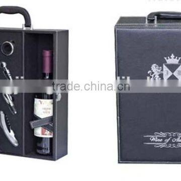 three pieces of wine bottle gift box inlcuding wine set storage