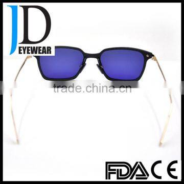 2016 Hot Sell Custom Made Black Carbon Fiber Metal Combination Sunglasses photo-5