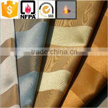 plain dyed jacquard pattern and home hotel use organic polyester printed fabric for curtain