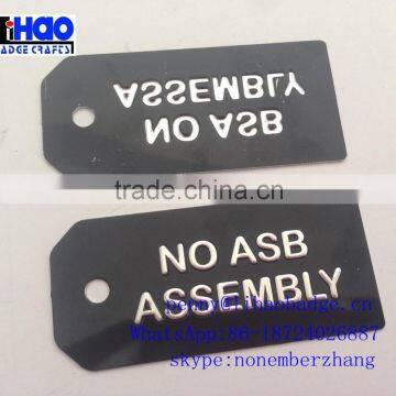 aluminum barcode price tags,old aluminul tags, metal hang tags