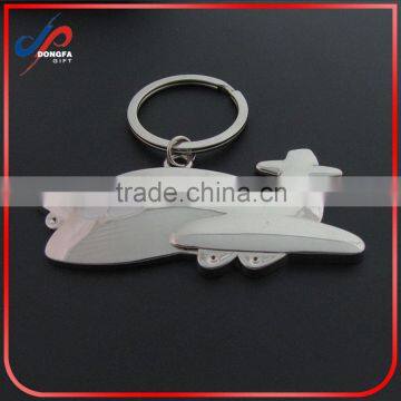 3d Metal Airplane Aeroplane Shaped Keyring Key Chain