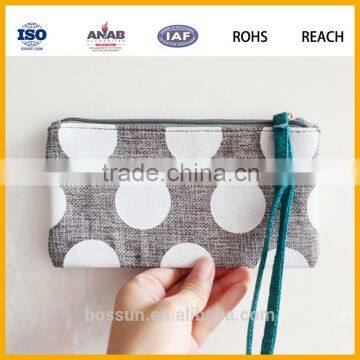 Custom Makeup Travel Promotional Fashion JUTE Cosmetic Bags,JUTE make up brushes bag