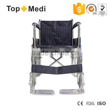 TOPMEDI Sillas de Ruedas Manuales/Steel Fold Manual Wheelchair for Disable