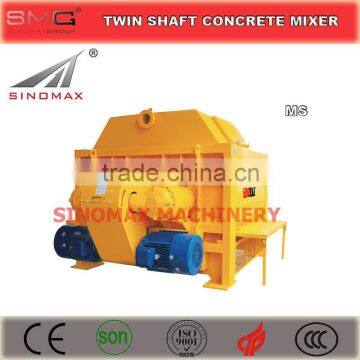 1000L - 4500L Twin Shaft Forced Concrete Mixer for Concrete Batching Plant, Concrete Mixing Plant, Construction.
