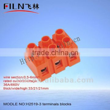 H2519-3 pin header terminal block