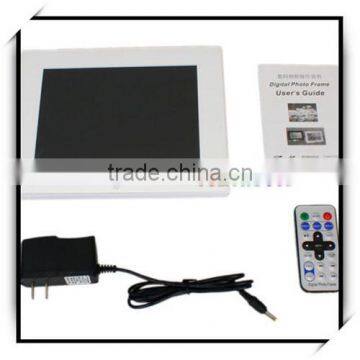 Hotsale 8 Inch Wide Screen Imitate For GADMEI LCD Digital Photo Frame White photo-2