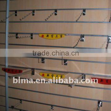 melamine MDF slotted board for supermarket rack