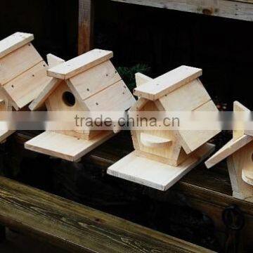 Small Wooden Wood Carved Cheap Bird Houses photo-4