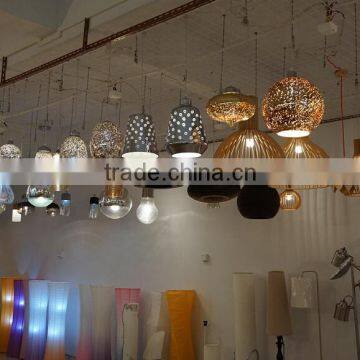 China Supplier Interior Decoration Colorful Glass Commercial Led Pendant Lighting