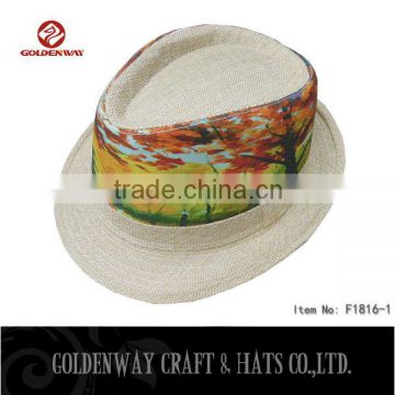 Custom Unisex Paper Fedora hats