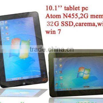 Windows 7+Intel Atom N455+10.1 inch capactive touch screen+2GB memory+32GB