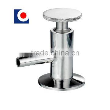 Sanitary threaded sample valve